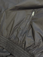 Black Nylon Bomber Hooded - Men's