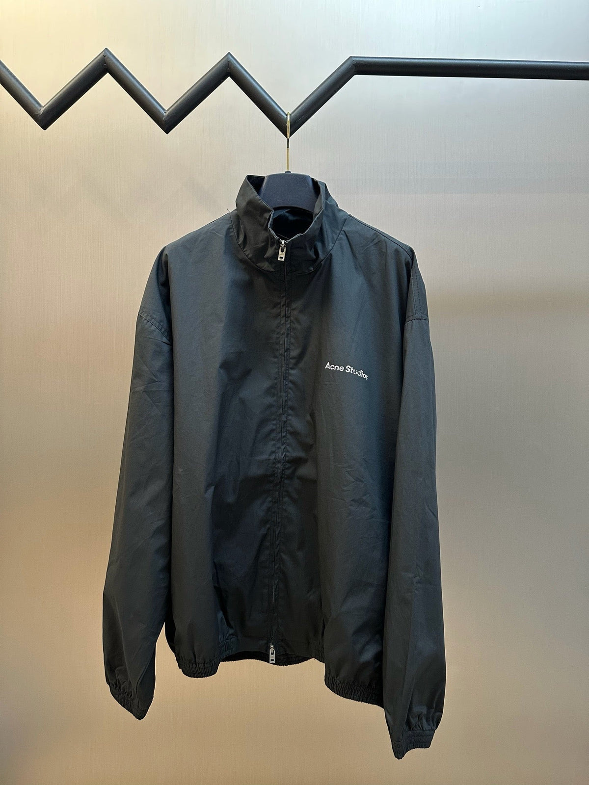 Grey Nylon Plain Track - Men's