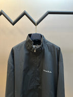 Grey Nylon Plain Track - Men's