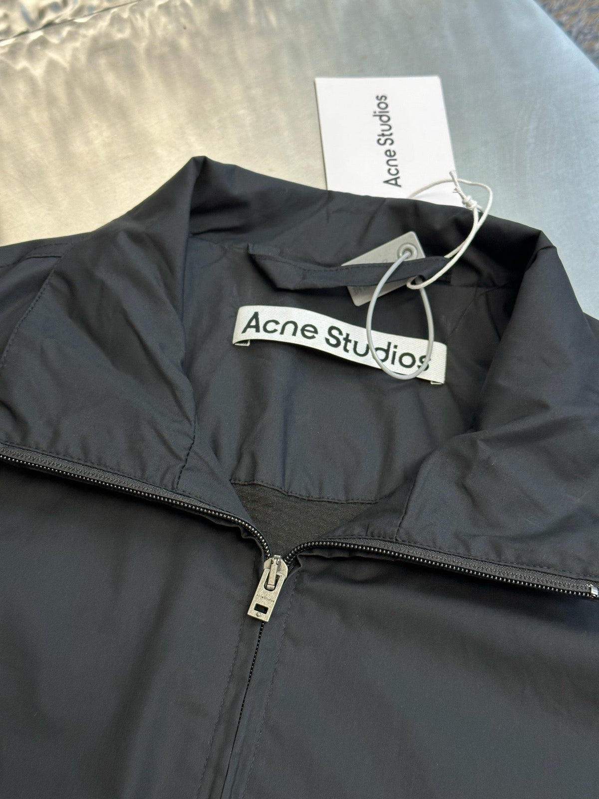 Grey Nylon Plain Track - Men's