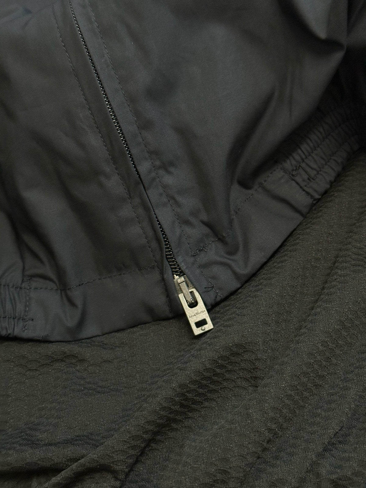 Grey Nylon Plain Track - Men's