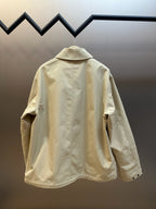 Cream Nylon Colourblock Blouson - Men's