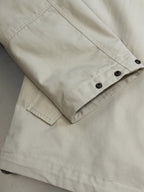 Cream Nylon Colourblock Blouson - Men's