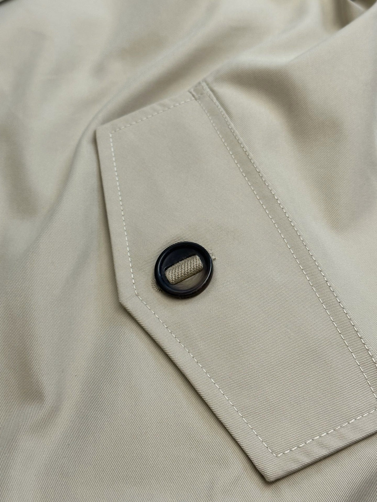Cream Nylon Colourblock Blouson - Men's