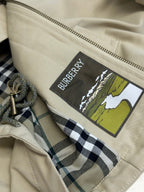 Cream Nylon Colourblock Blouson - Men's