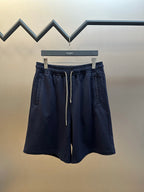 Navy Cotton Plain Drawstring - Men's
