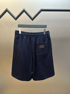 Navy Cotton Plain Drawstring - Men's