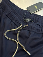 Navy Cotton Plain Drawstring - Men's