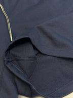 Navy Cotton Plain Drawstring - Men's