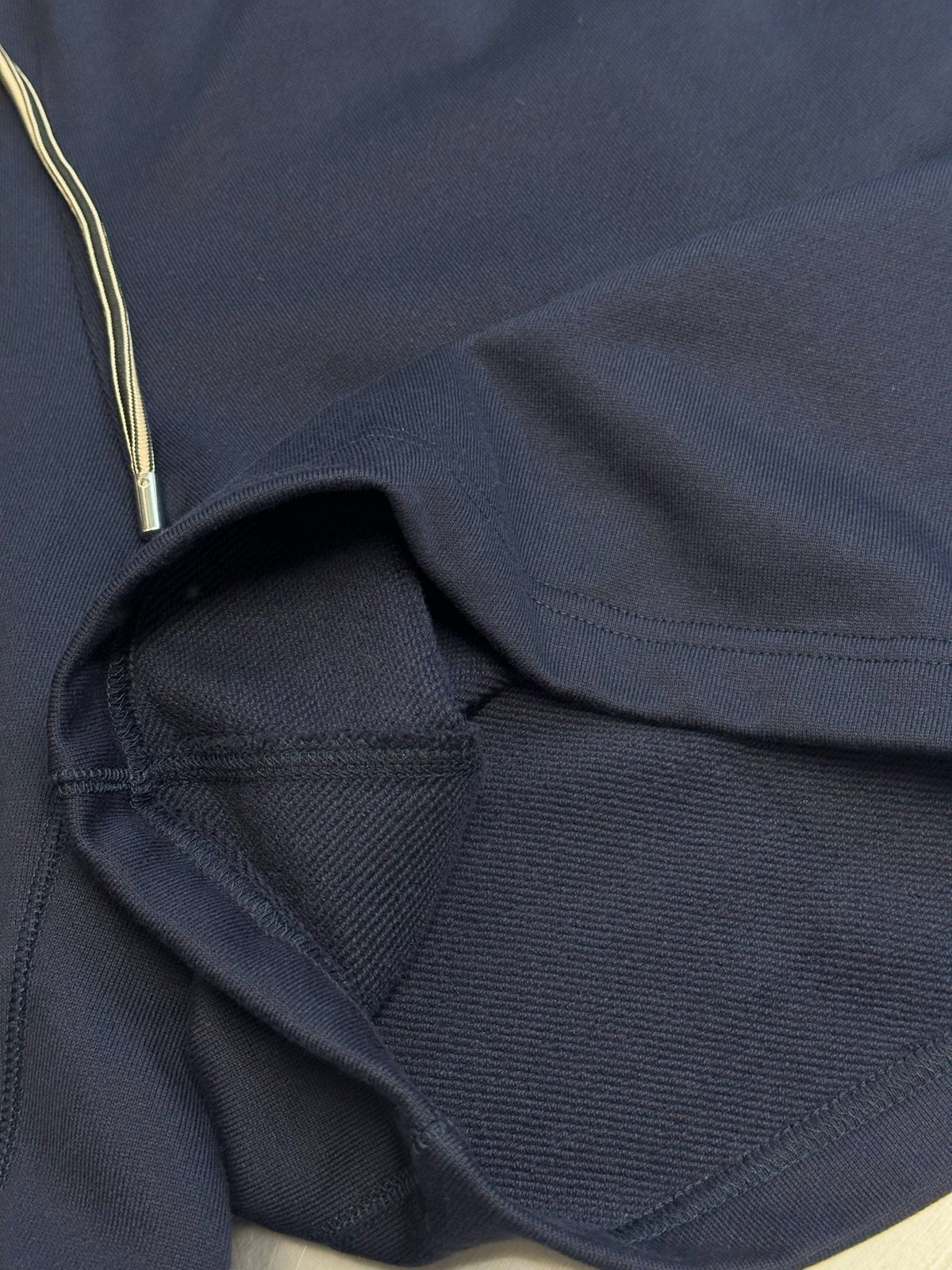Navy Cotton Plain Drawstring - Men's