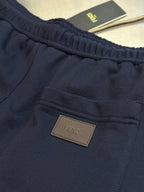 Navy Cotton Plain Drawstring - Men's