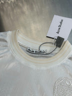 Cream Cotton Numeral Long-Sleeve - Men's