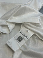 Cream Cotton Numeral Long-Sleeve - Men's