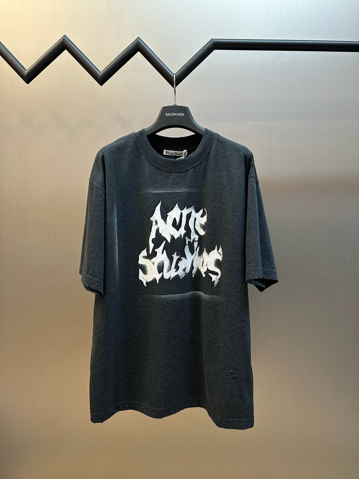 Navy Cotton Graffiti Print Short-Sleeve - Men's