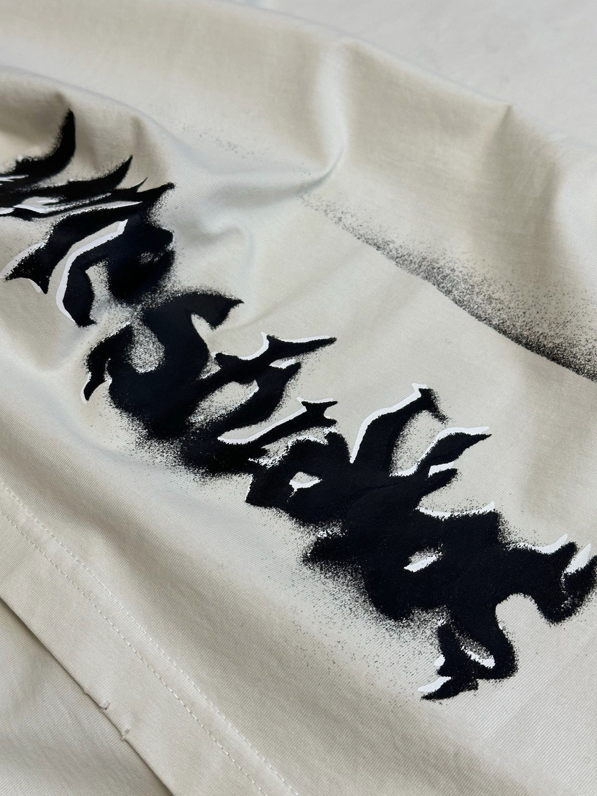 Navy Cotton Graffiti Print Short-Sleeve - Men's