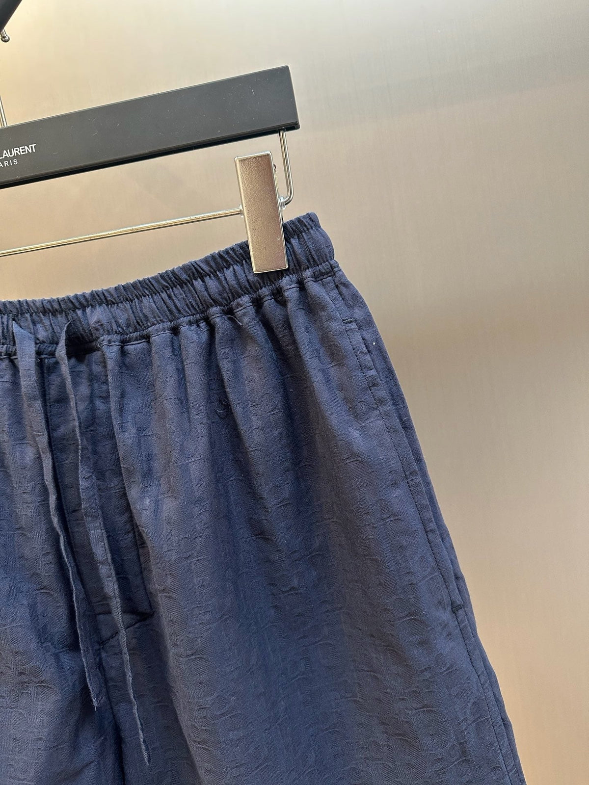 Blue Denim Plain Drawstring - Men's