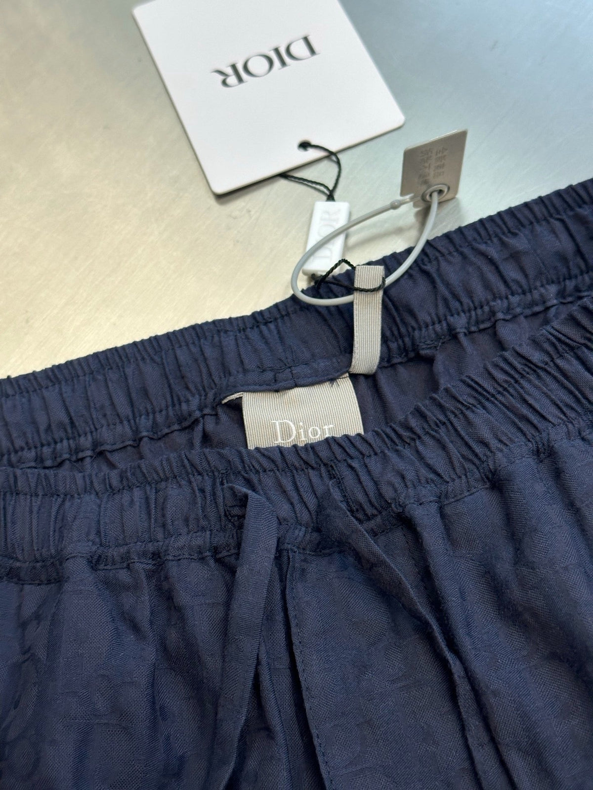 Blue Denim Plain Drawstring - Men's