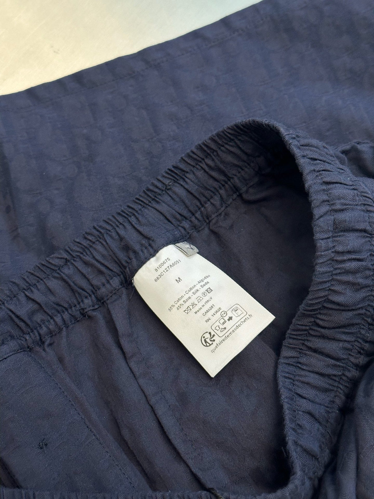 Blue Denim Plain Drawstring - Men's