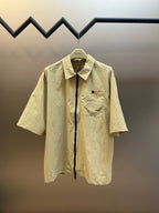 Yellow Cotton Pocket Short-Sleeve - Men's