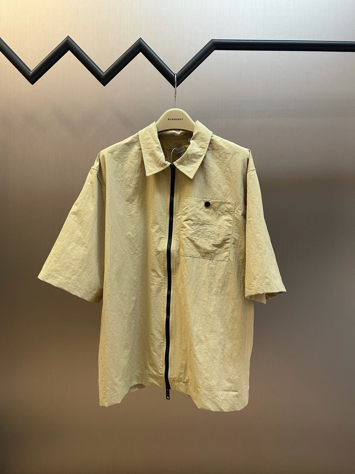 Yellow Cotton Pocket Short-Sleeve - Men's