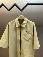 Yellow Cotton Pocket Short-Sleeve - Men's