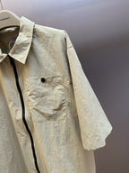 Yellow Cotton Pocket Short-Sleeve - Men's