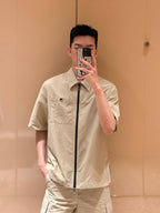 Yellow Cotton Pocket Short-Sleeve - Men's