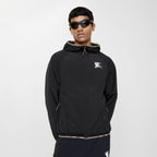 Navy Nylon Logo Hooded - Men's