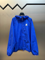 Navy Nylon Logo Hooded - Men's