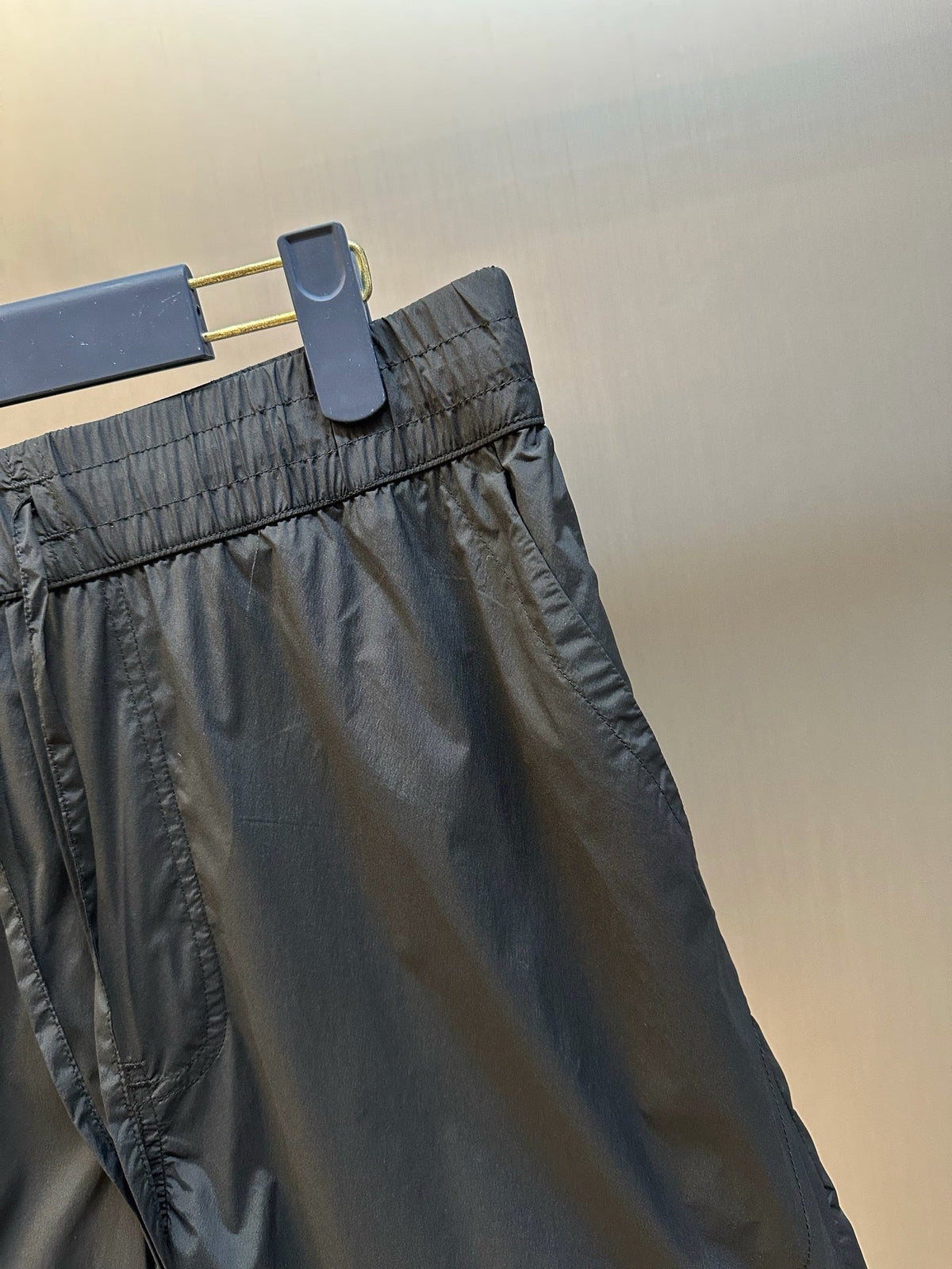 Olive Nylon Plain Drawstring - Men's