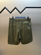 Olive Nylon Plain Drawstring - Men's