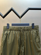 Olive Nylon Plain Drawstring - Men's