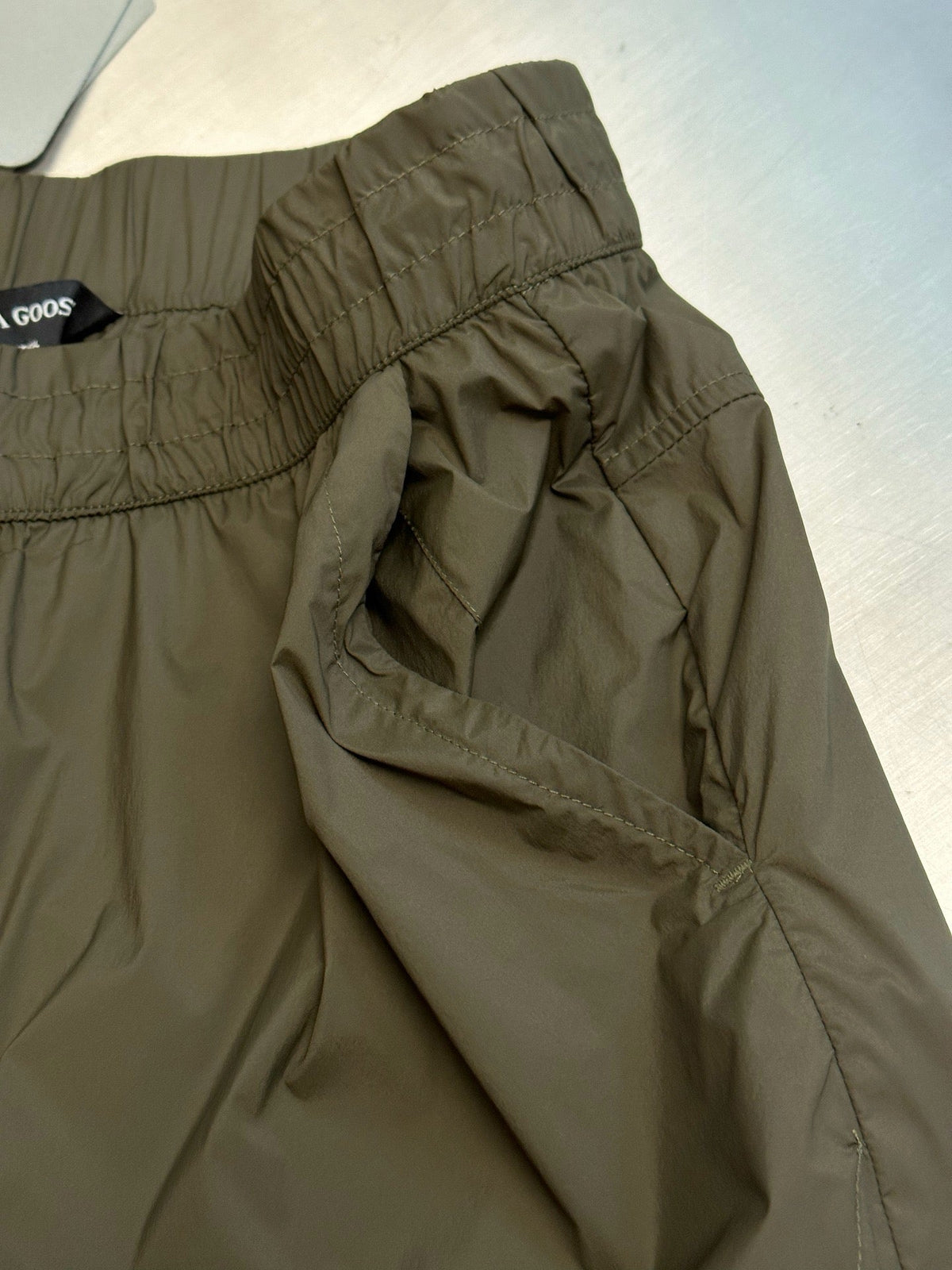 Olive Nylon Plain Drawstring - Men's