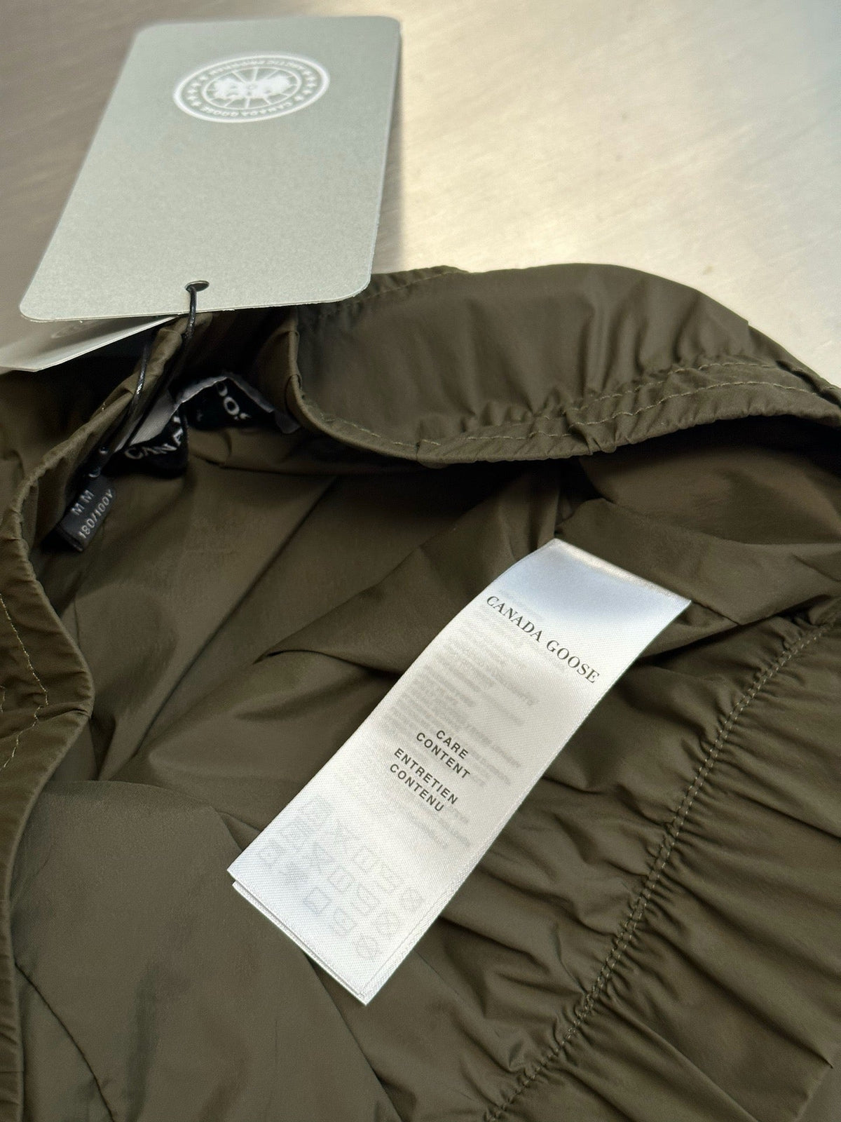 Olive Nylon Plain Drawstring - Men's