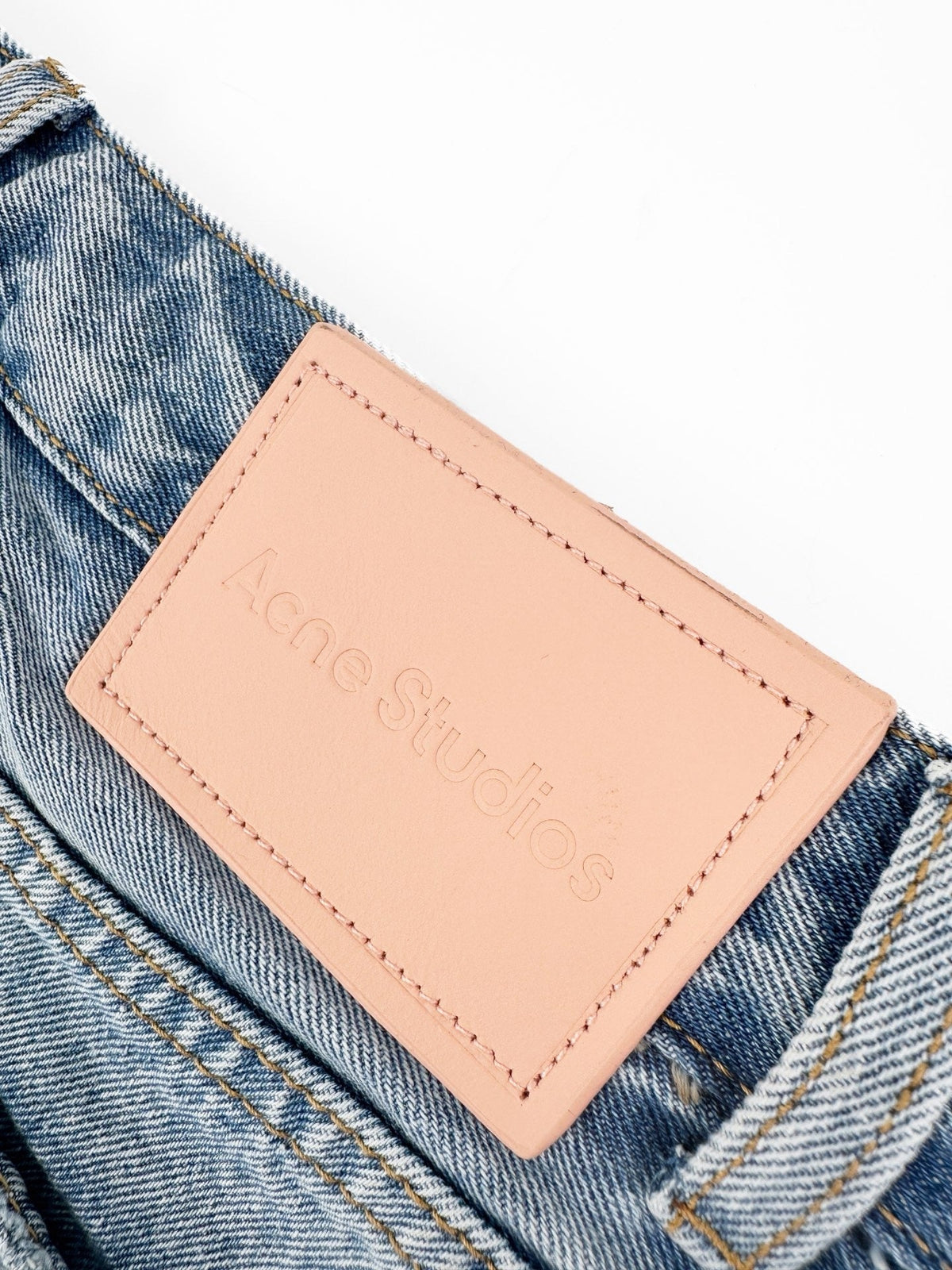 Blue Denim Distressed Flared - Men's
