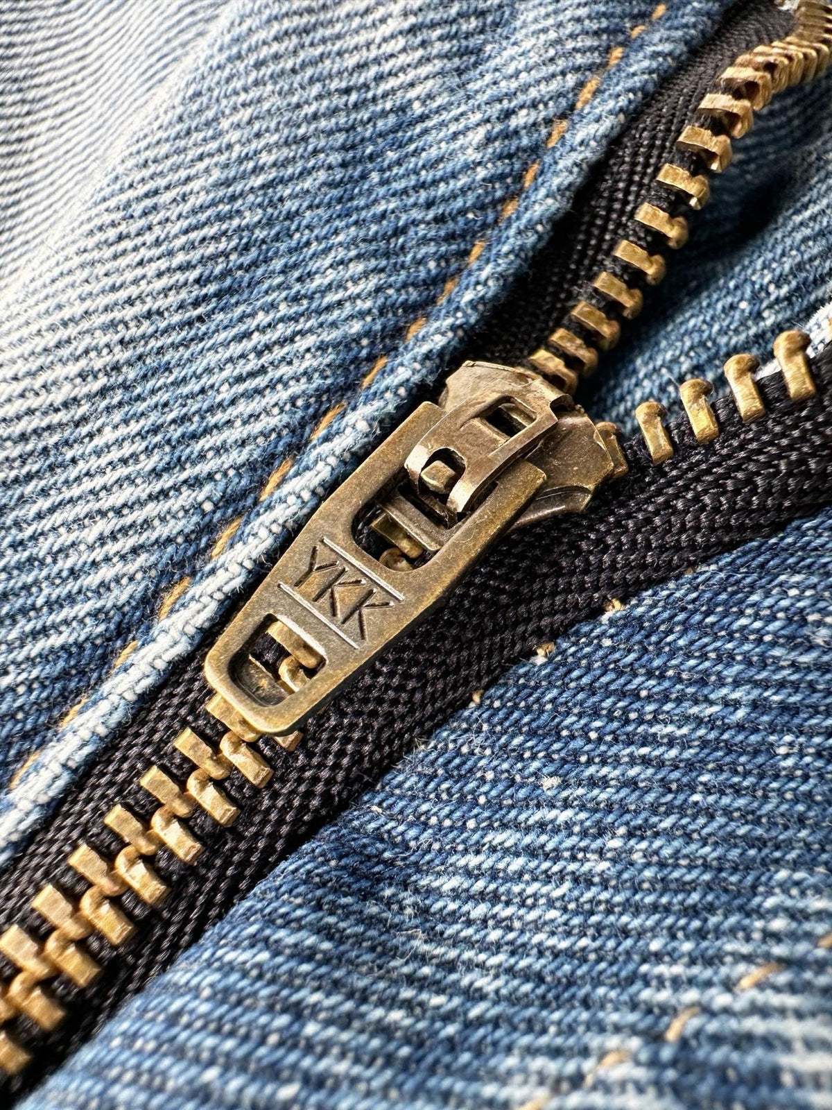 Blue Denim Distressed Flared - Men's