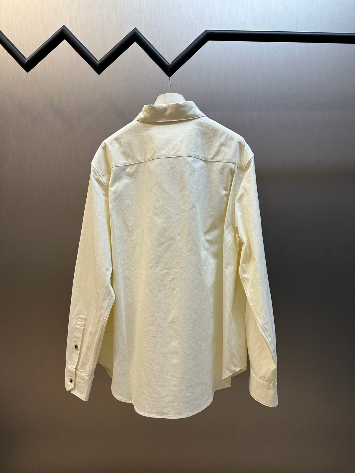 Cream Cotton Embossed Long-Sleeve - Women's
