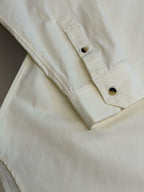 Cream Cotton Embossed Long-Sleeve - Women's