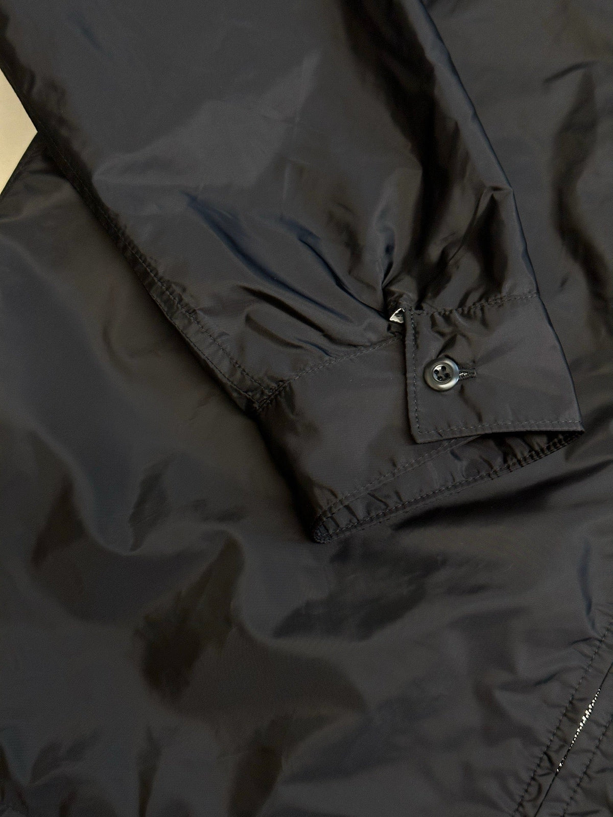 Grey Nylon Plain Shirt Jacket - Men's