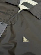 Grey Nylon Plain Shirt Jacket - Men's