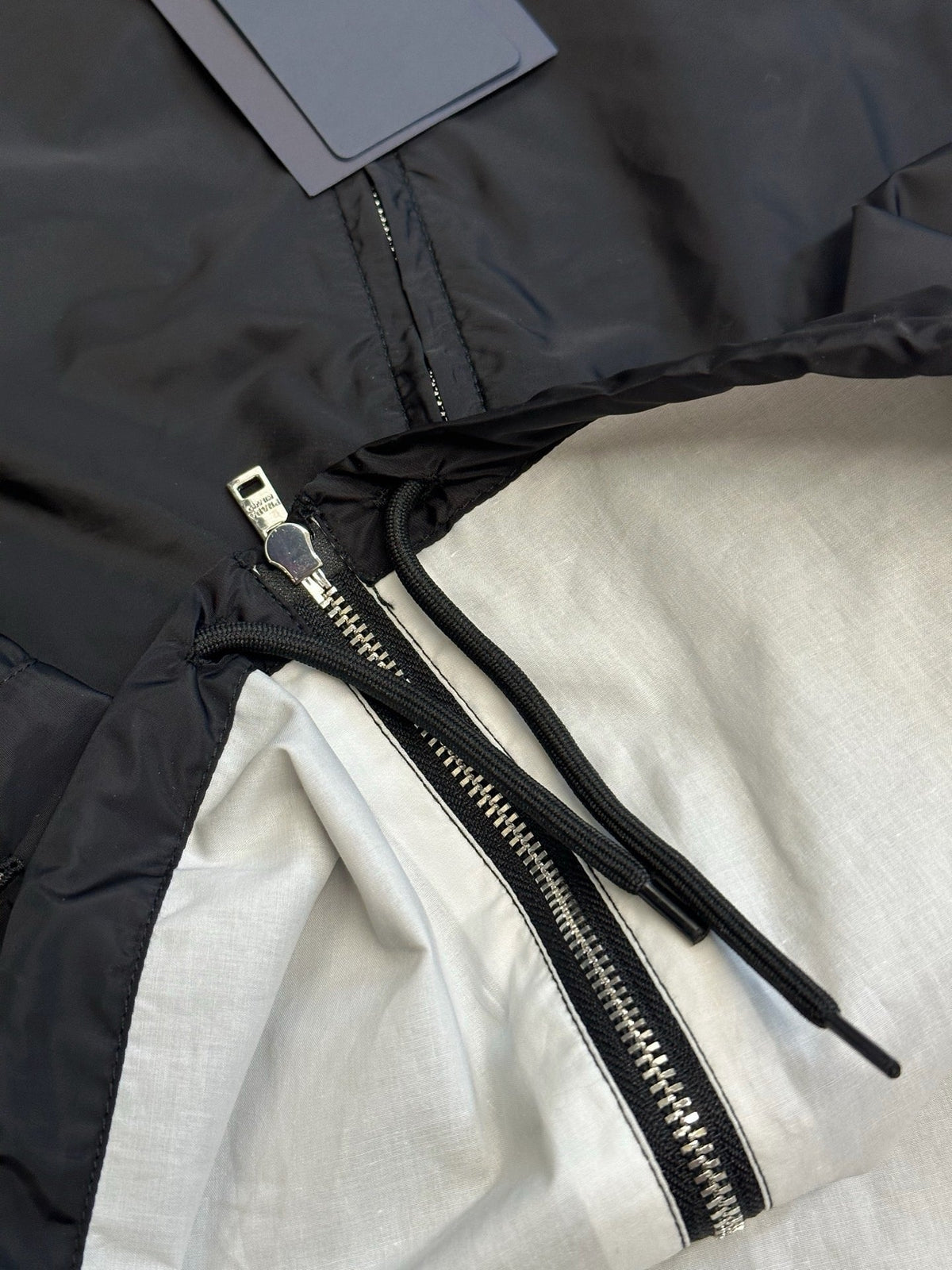 Grey Nylon Plain Shirt Jacket - Men's