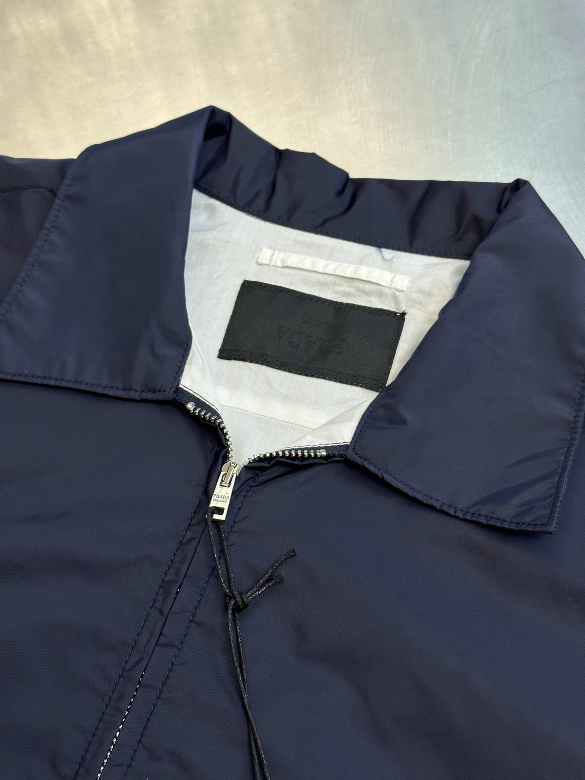 Grey Nylon Plain Shirt Jacket - Men's