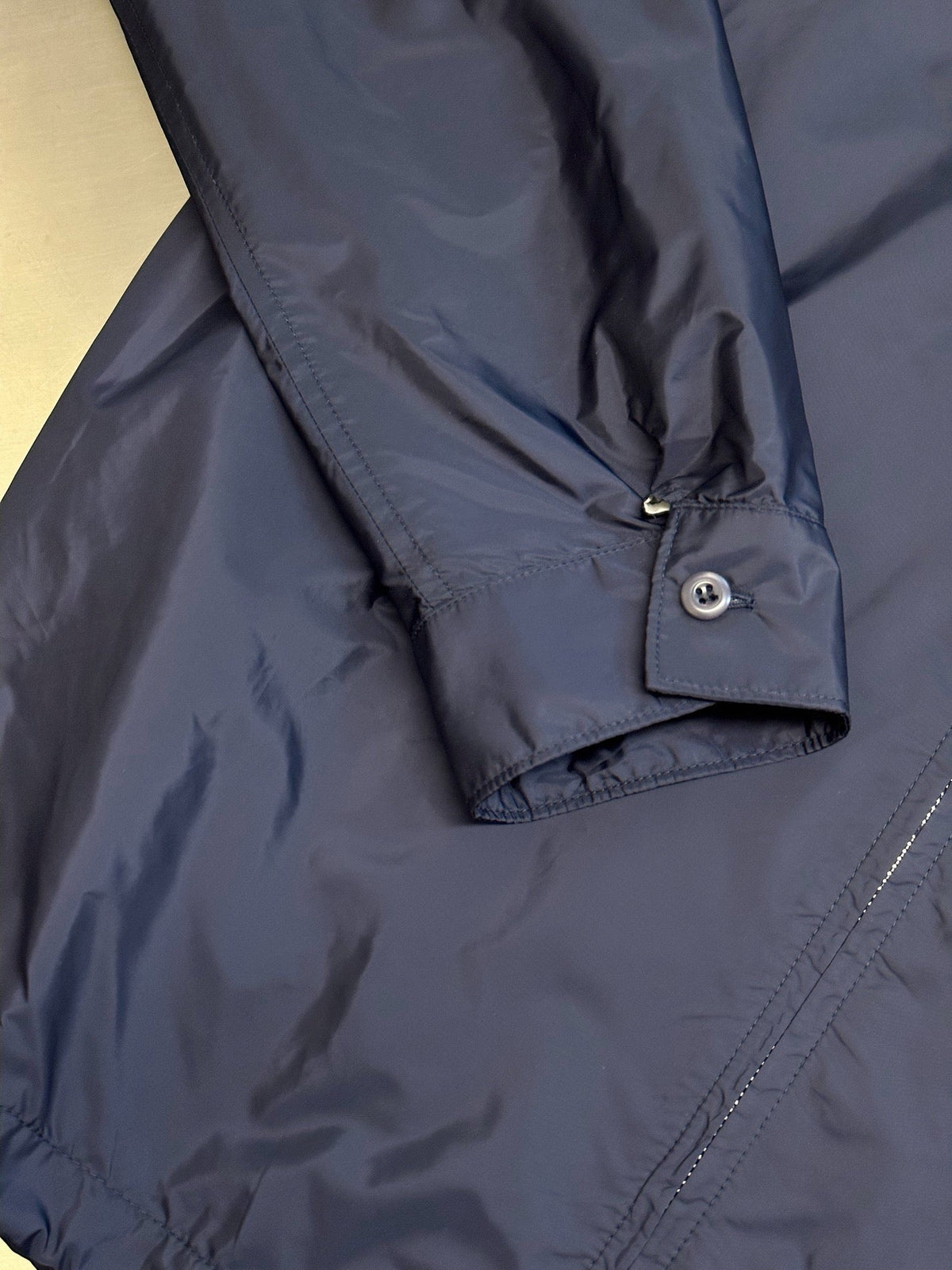 Grey Nylon Plain Shirt Jacket - Men's