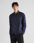 Grey Nylon Plain Shirt Jacket - Men's