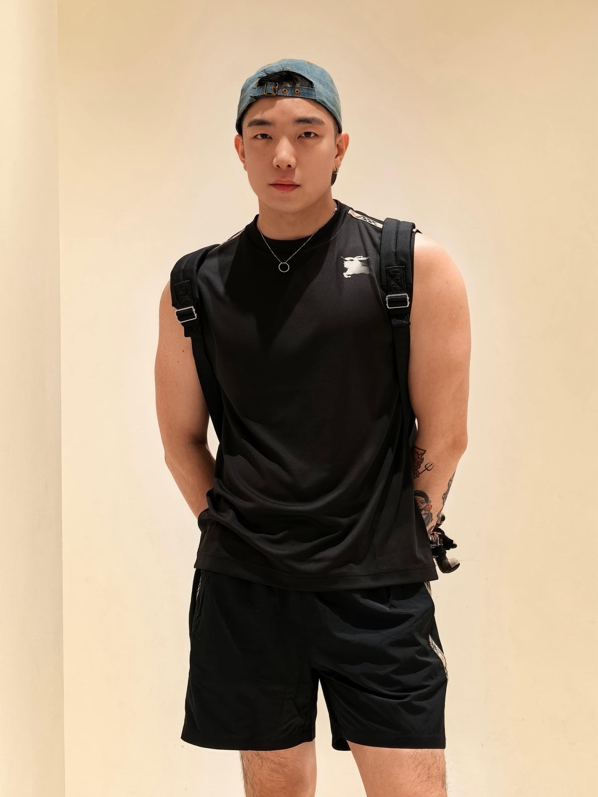 Black Tank Top - Men's