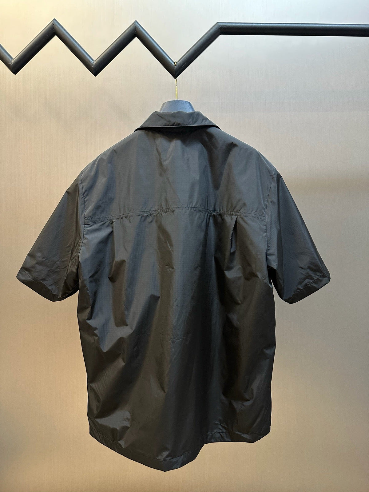 Olive Nylon Pocket Short-Sleeve - Men's