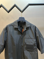 Olive Nylon Pocket Short-Sleeve - Men's