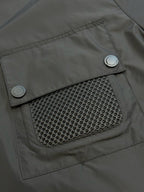 Olive Nylon Pocket Short-Sleeve - Men's
