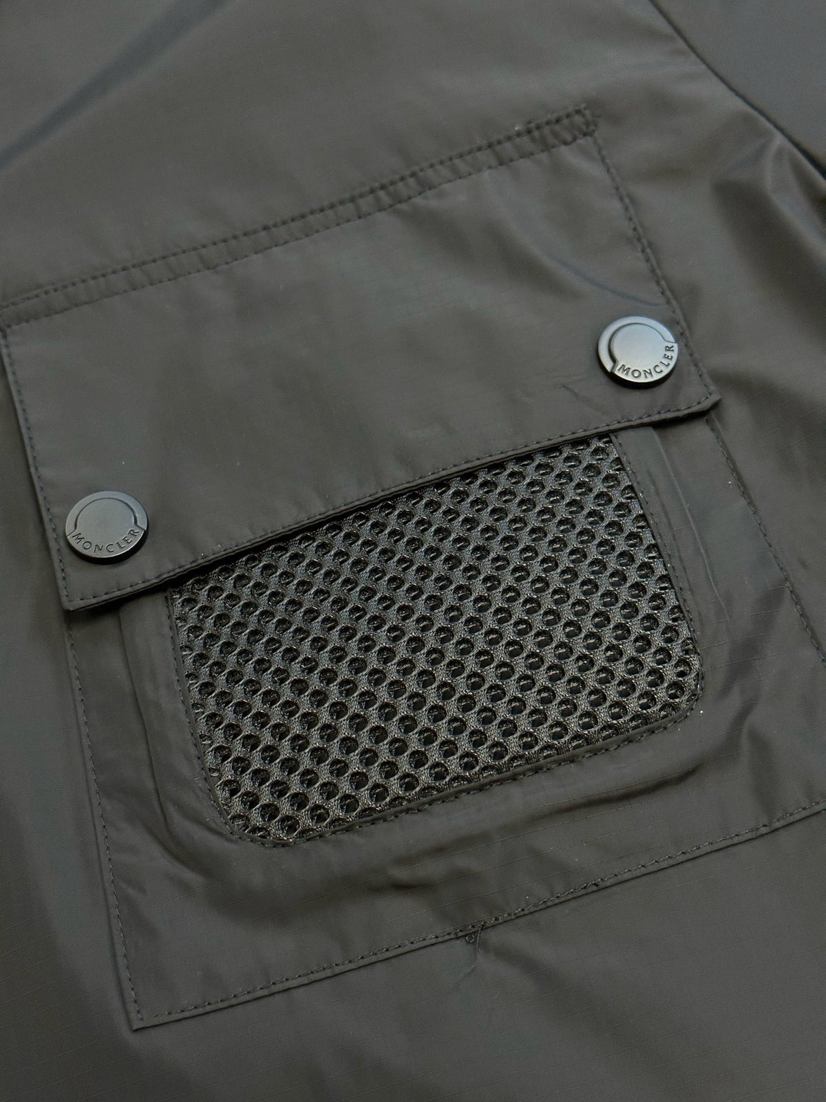 Olive Nylon Pocket Short-Sleeve - Men's
