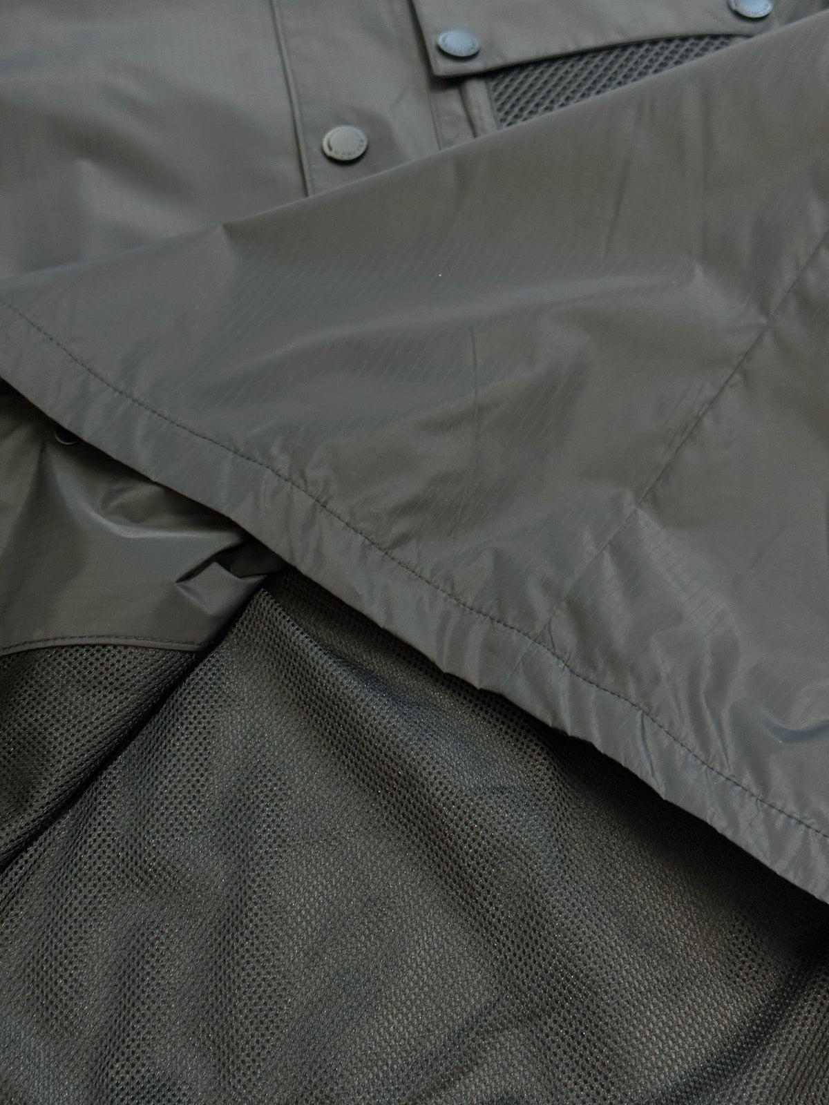Olive Nylon Pocket Short-Sleeve - Men's